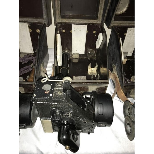 787 - Three WW II RAF bubble sextant MK IX for heavy bomber housed in a lingham case.