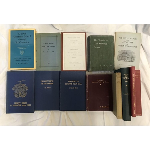 797 - Selection of local history books. Yorkshire Wit, Corporation of Hull. Sussex, Origin of Hull, Barton... 