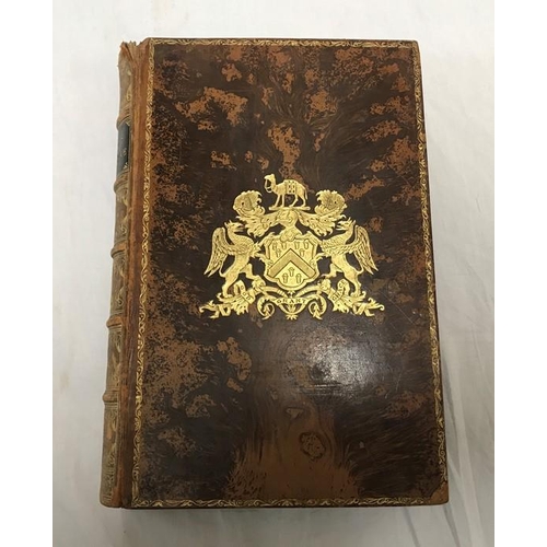 798 - Leather bound gilded book. Whites Selbourne. Natural History and Antiquities of Selborne, Rev Gilber... 