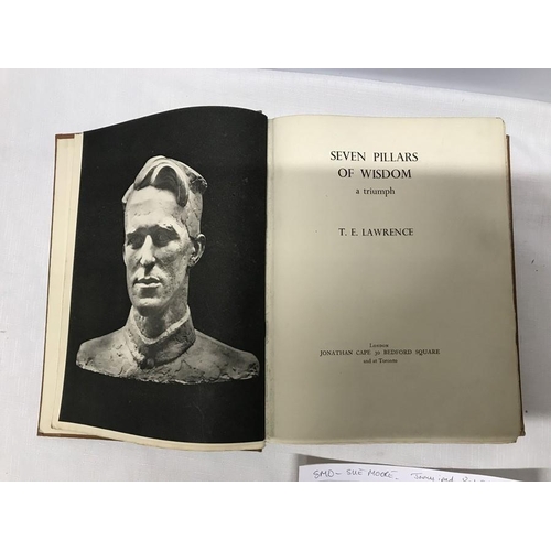 804 - Book, T.E Lawrence, Seven Pillars of Wisdom. Jonathan Cape printer fourth impression August 1935.