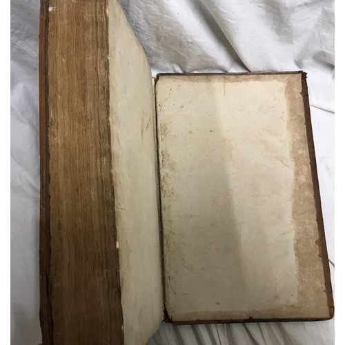 805 - Large leather bound Universal Family Bible printed for J Cooke, London 1786. 40 w x 18 h x