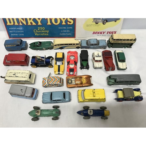 847 - Collection of Dinky diecast vehicles, 1950's-60's including Formula racing cars together with a pamp... 