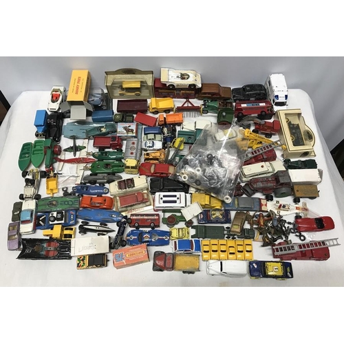 848 - Large collection of playworn Dinky, Corgi, Lesney and some others makes, diecast vehicles including ... 