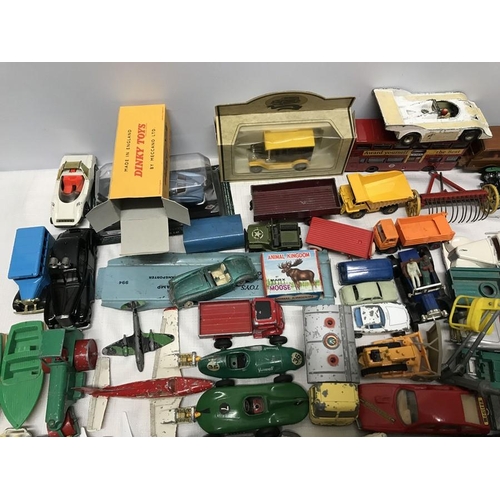 848 - Large collection of playworn Dinky, Corgi, Lesney and some others makes, diecast vehicles including ... 