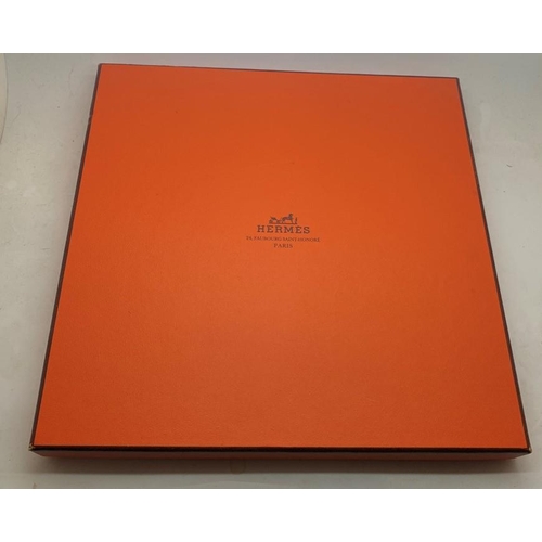 93 - A boxed Hermes L'OR DES CHEFS silk scarf, 90cms square.