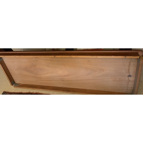 1286 - A mid Century Trich rosewood long John coffee table. Made in Denmark, 150 x 54cms,