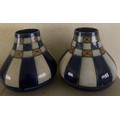 Pair of Doulton vases 22cms h.