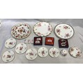 Royal Crown Derby selection. Decorative plates including a Royal Pinxton Roses 26cm d, three other p... 