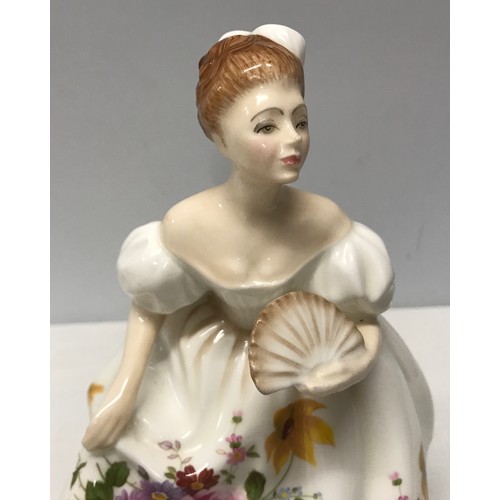 17 - Two Royal Doulton figurines. My Love HN2339 16cm h and Marylyn HN3002 19cm h.