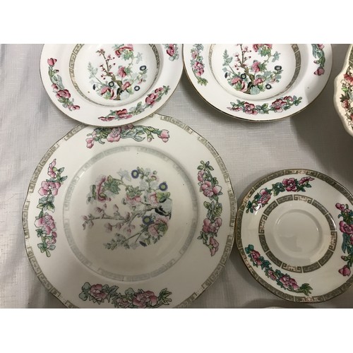 19 - Indian Tree pattern dinner ware, various makes. Royal Grafton, Royal Vale, Johnson Bros and unmarked... 
