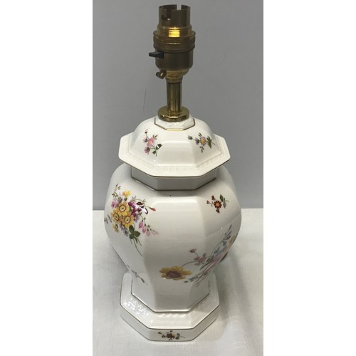 21 - Royal Crown Derby Posies table lamp. 32cm h to light fitting.