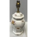 Royal Crown Derby Posies table lamp. 32cm h to light fitting.