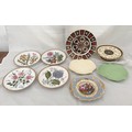 A selection of decorative plates to include Royal Crown Derby Imari 27cm, four Spode Garden Flowers ... 