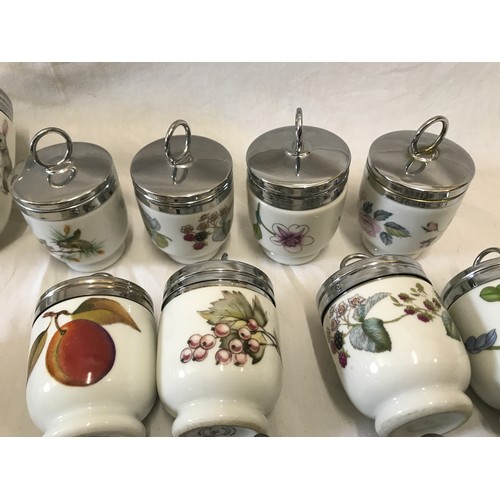 Royal Worcester Porcelain Egg Coddler Set of 3