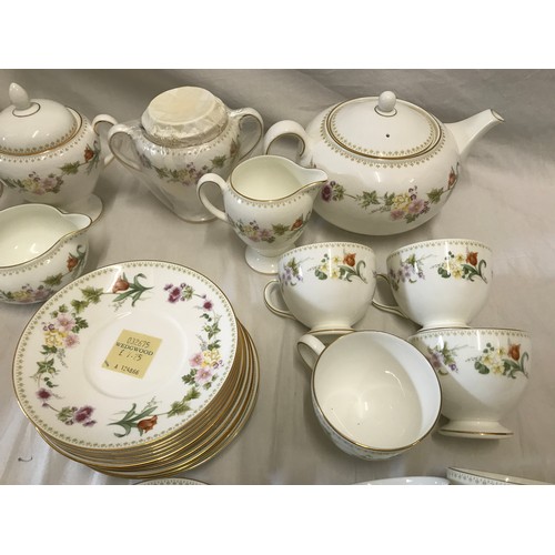 92 - A Wedgwood Mirabelle tea and coffee set to include a coffee pot, a teapot, 2 lidded pots, 2 cream ju... 