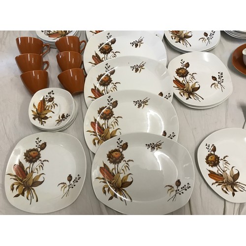 131 - A Midwinter Stylecraft Cornfield design part dinner and tea service comprising of 50 pieces to inclu... 