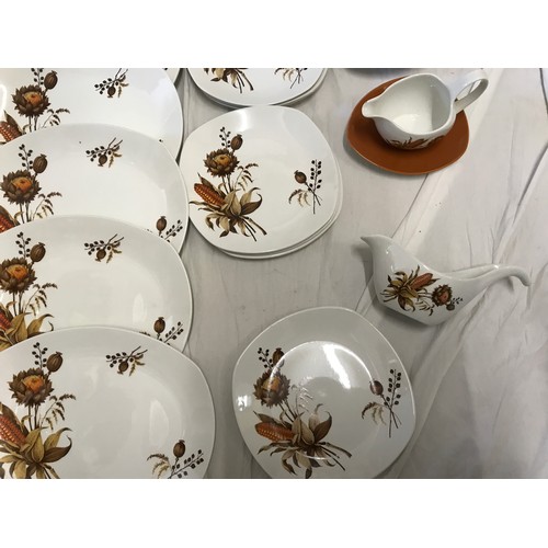 131 - A Midwinter Stylecraft Cornfield design part dinner and tea service comprising of 50 pieces to inclu... 