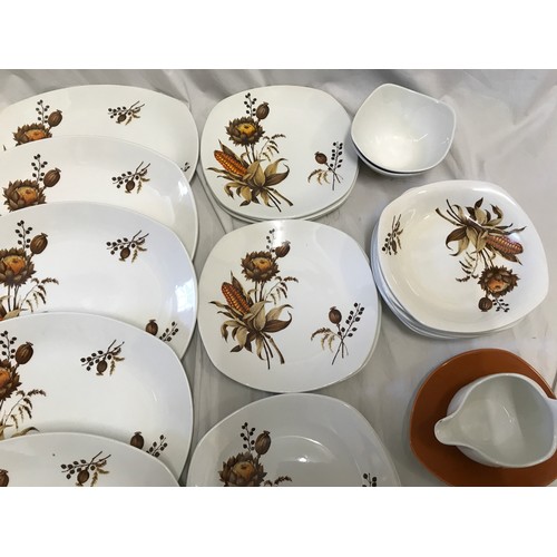 131 - A Midwinter Stylecraft Cornfield design part dinner and tea service comprising of 50 pieces to inclu... 