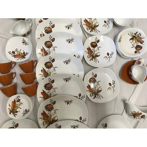 131 - A Midwinter Stylecraft Cornfield design part dinner and tea service comprising of 50 pieces to inclu... 