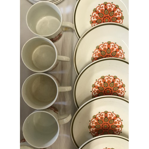 135 - J G Meakin mid century dinner ware and part cofffee set to include 2 x tureens, meat plate 30.5cms, ... 