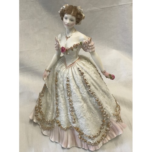 189 - Two Royal Worcester figurines with all my heart 23cms h CW504 Ltd Edition 5882 of 12500 and Sweetest... 