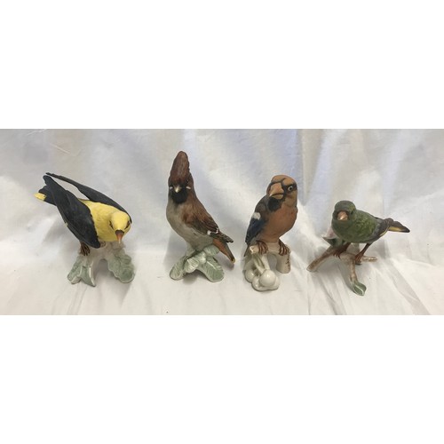 213 - Goebel of West Germany Wildlife collection of 4 ceramic birds, tallest approx 17.5cms together with ... 