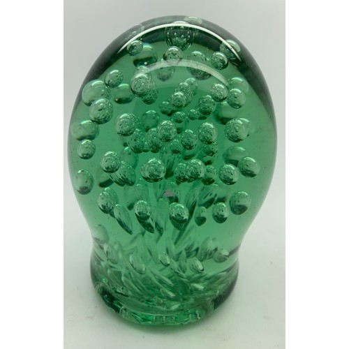 300 - A 19thC green glass Castleford dump. 12cms h.