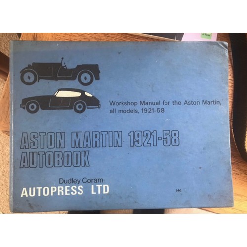 883 - An Aston Martin Workshop Manual for the Aston Martin Models 1921-1958 by  Auto Press Ltd.