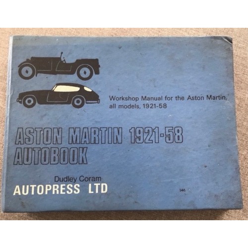 883 - An Aston Martin Workshop Manual for the Aston Martin Models 1921-1958 by  Auto Press Ltd.