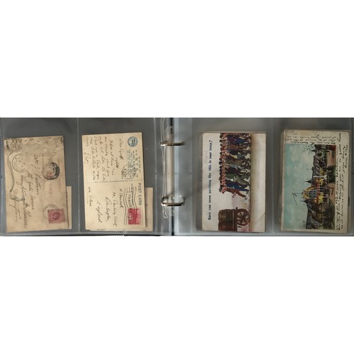 899 - A collection of 41 colourful postcards and 2 cigarette cards n the theme of Nautical, picture postca... 