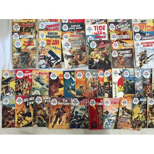 905 - A collection of 98 Fleetway Library War Picture Library fictional war magazines.