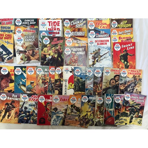 905 - A collection of 98 Fleetway Library War Picture Library fictional war magazines.