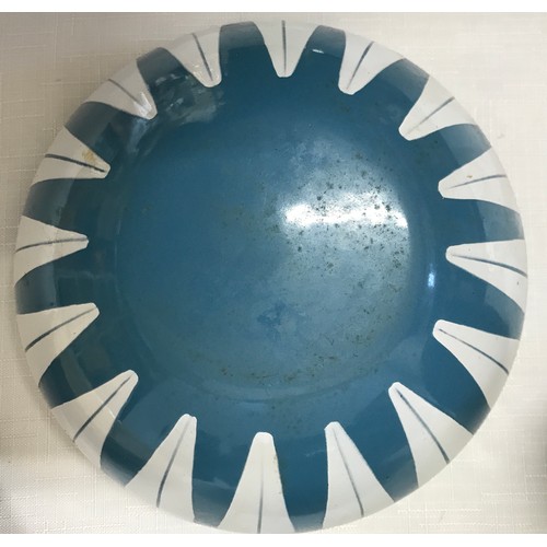 46 - A bright green Shchesterware pottery bowl/planter 23cm w x 11cm h. marked to base SHCHESTERWARE, S&E... 