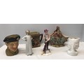 A pottery selection to include Royal Doulton Toby 