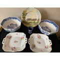 Ceramics to include 2 Coalport plates, Wedgewood vase, 2 Cauldron ware bowls and a Royal Worcester 