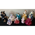 Eight Royal Doulton figurines including Shore Leave HN2254, Day Dreams HN143, Rhapsody HN2267, Adrie... 