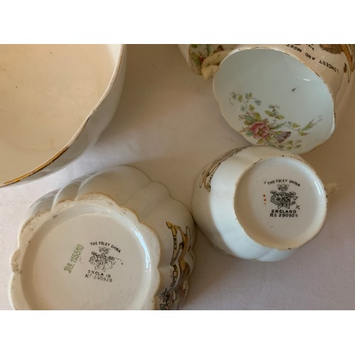 56 - A Foley China commemorative tea service, 'Longest and Most Glorious Reign' of Queen Victoria 60 year... 