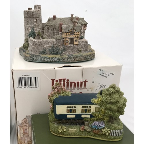 66 - A collection of Lilliput Lane and Cherished Teddies to include Lilliput Lane The Sidings and Stokesa... 