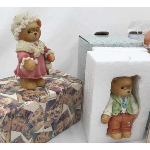 66 - A collection of Lilliput Lane and Cherished Teddies to include Lilliput Lane The Sidings and Stokesa... 