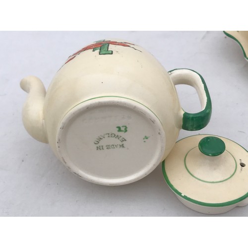 87 - A part Wellington china tea service to include one milk jug, 2 sugars, 10 cups, 10 saucers, 2 plates... 