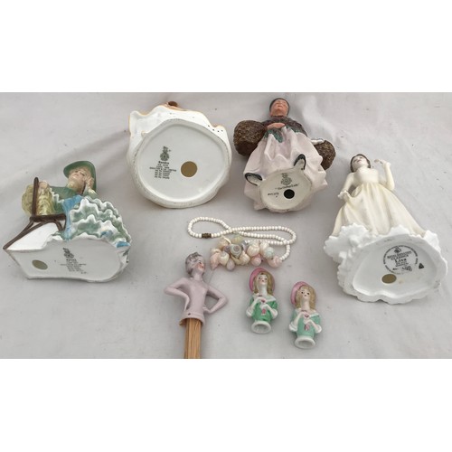 89 - Four Royal Doulton figurines: 