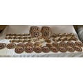 A large quantity of Royal Crown Derby Imari tea and coffee service to include 14 coffee cans and sau... 