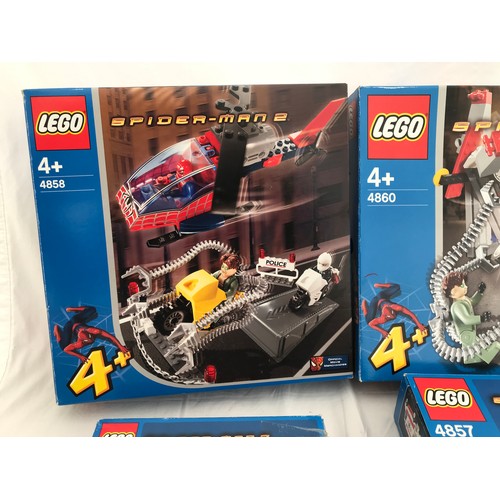 Lego Spiderman 2 collection to include models 4858, 4860, 4853