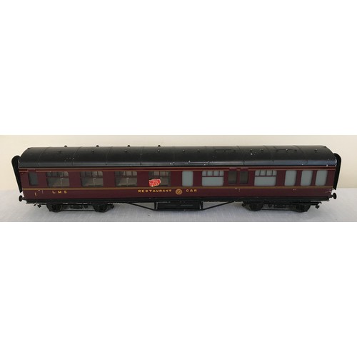 682 - An Exley 0 gauge scale tinplate model Restaurant Car LMS 41.