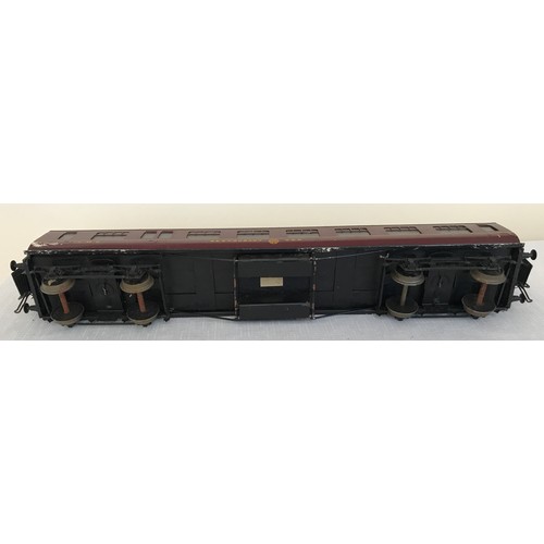 682 - An Exley 0 gauge scale tinplate model Restaurant Car LMS 41.