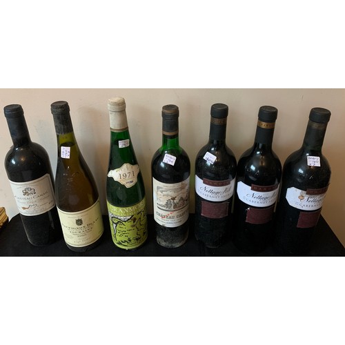 730 - Seven bottles of wine to include Chateau Cantermerle 1976, Chateau Cantemerle 1999. Sauvignon Blanc ... 