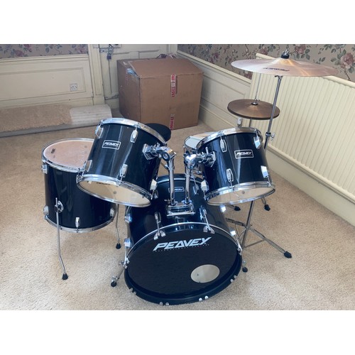 745 - A Peavey International Series 11 drum set.