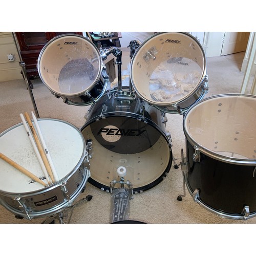 745 - A Peavey International Series 11 drum set.