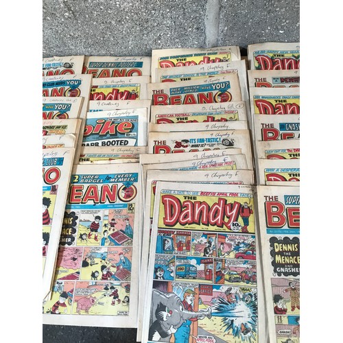 763 - A collection of Beano and Dandy comics C1981-84 including one Spike Comic and one Daily Mail Cartoon... 