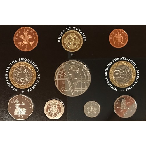 781 - Three boxed Royal Mint Proof Coin Collection sets to include, 2001,2002 and 2003. All original boxes... 